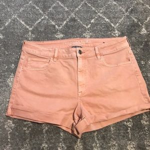AE Peach Denim Shorts 🍑